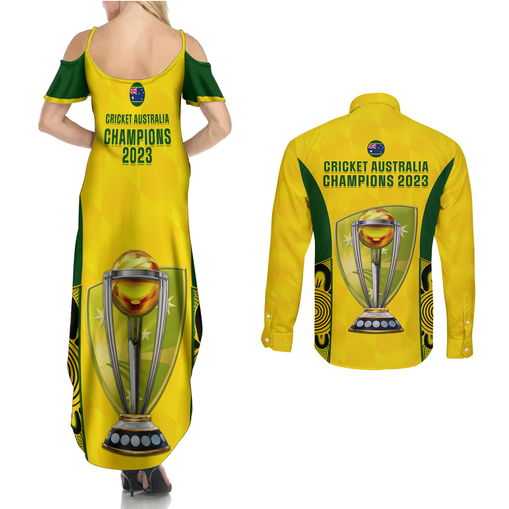 australia-cricket-couples-matching-summer-maxi-dress-and-long-sleeve-button-shirt-world-cup-go-champions-2023-indigenous