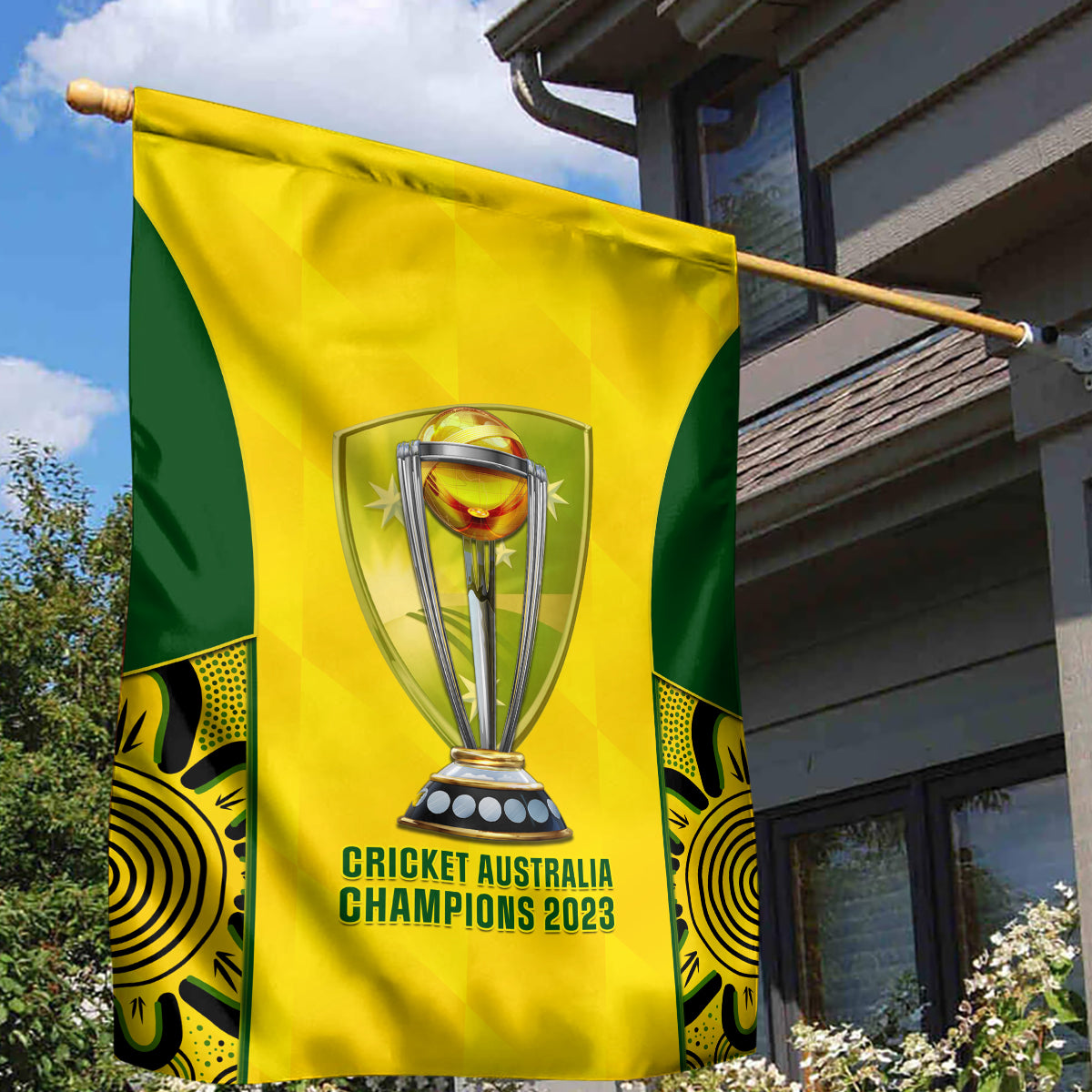 australia-cricket-garden-flag-world-cup-go-champions-2023-indigenous
