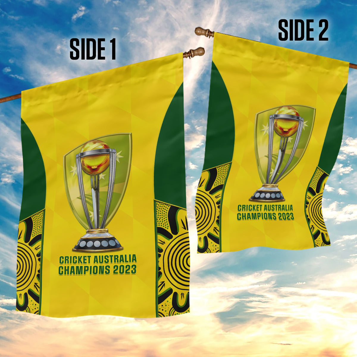 australia-cricket-garden-flag-world-cup-go-champions-2023-indigenous