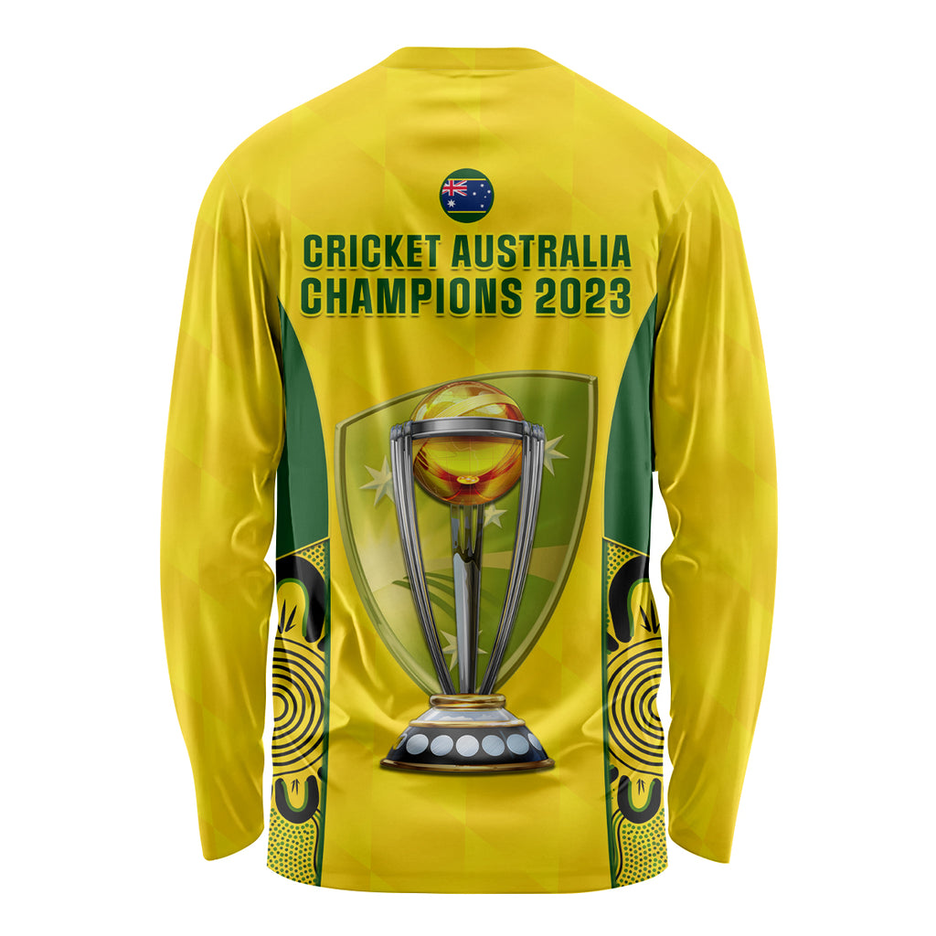 australia-cricket-long-sleeve-shirt-world-cup-go-champions-2023-indigenous
