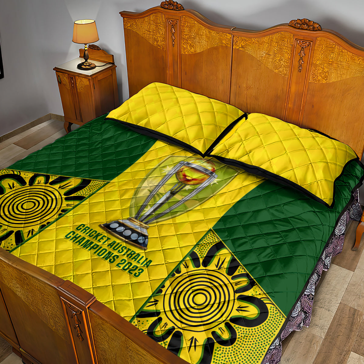 australia-cricket-quilt-bed-set-world-cup-go-champions-2023-indigenous