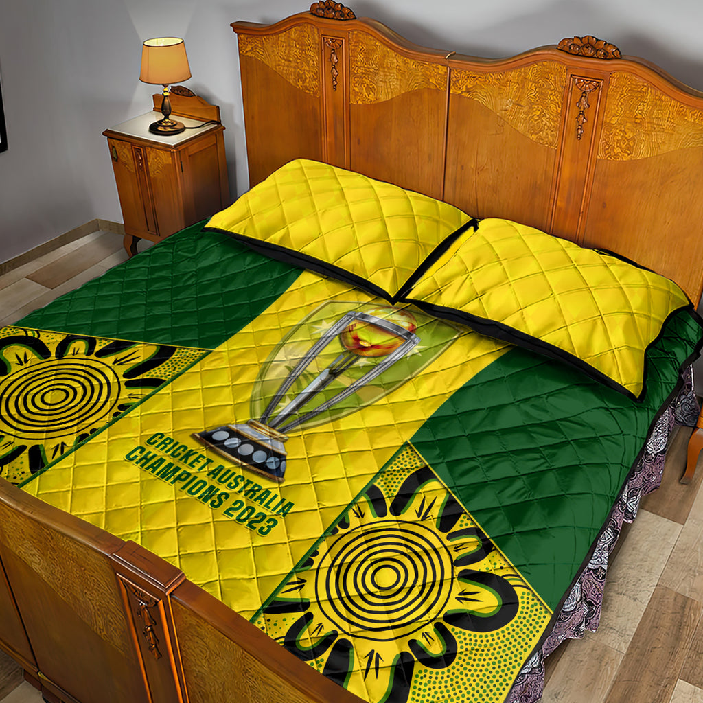 australia-cricket-quilt-bed-set-world-cup-go-champions-2023-indigenous