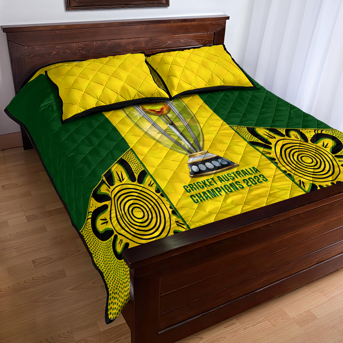 australia-cricket-quilt-bed-set-world-cup-go-champions-2023-indigenous