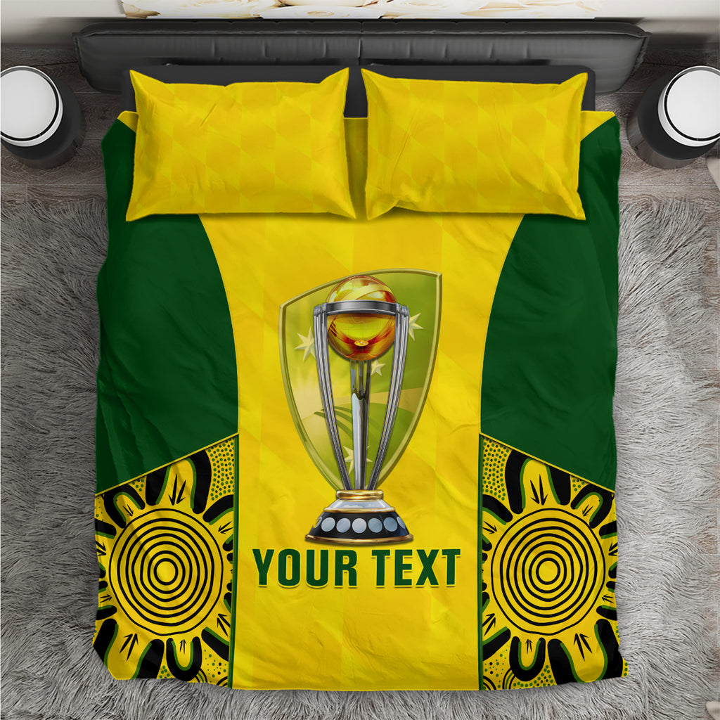 custom-australia-cricket-bedding-set-world-cup-go-champions-2023-indigenous