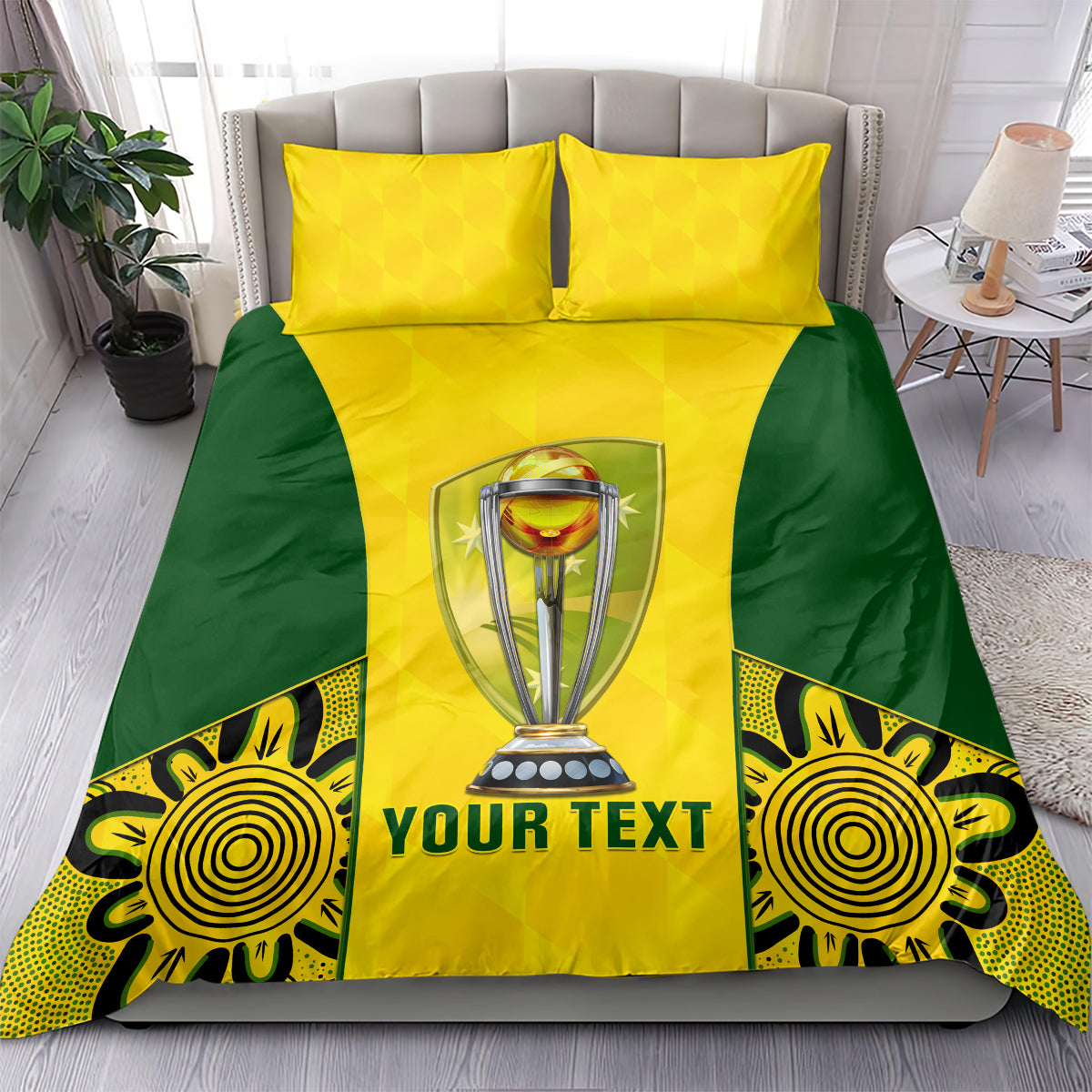 custom-australia-cricket-bedding-set-world-cup-go-champions-2023-indigenous