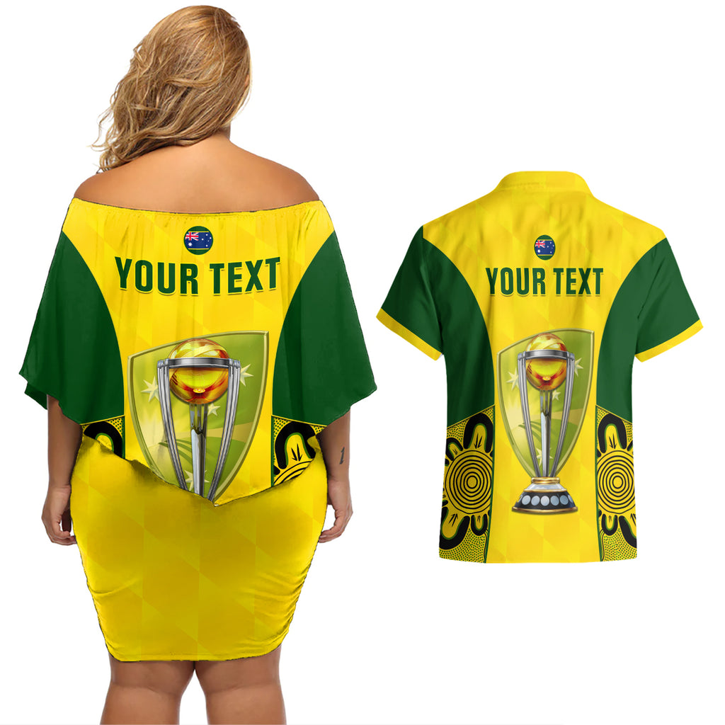 custom-australia-cricket-couples-matching-off-shoulder-short-dress-and-hawaiian-shirt-world-cup-go-champions-2023-indigenous