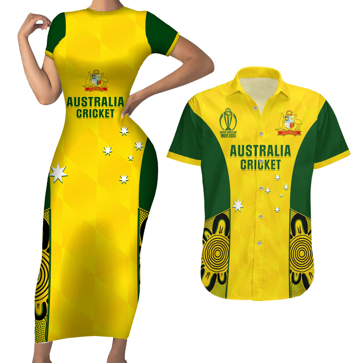 custom-australia-cricket-couples-matching-short-sleeve-bodycon-dress-and-hawaiian-shirt-world-cup-go-champions-2023-indigenous
