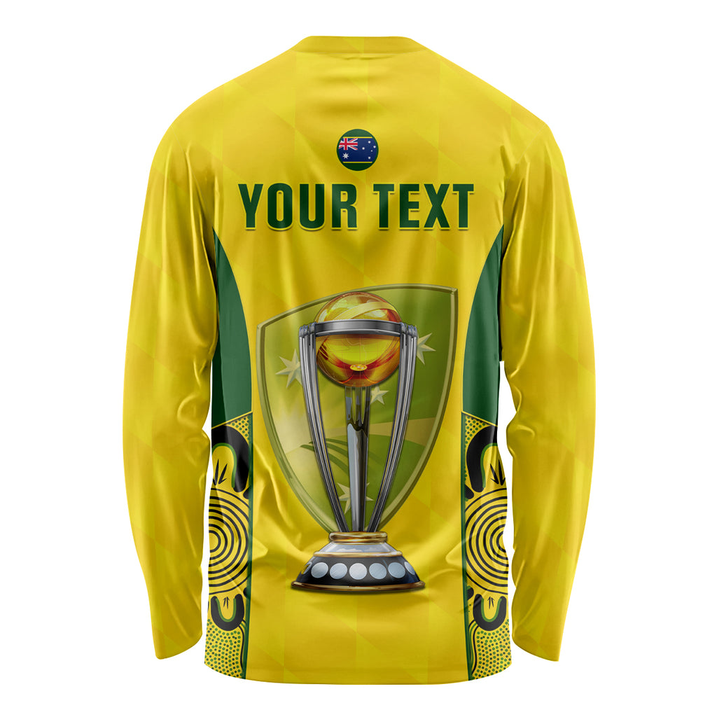 custom-australia-cricket-long-sleeve-shirt-world-cup-go-champions-2023-indigenous