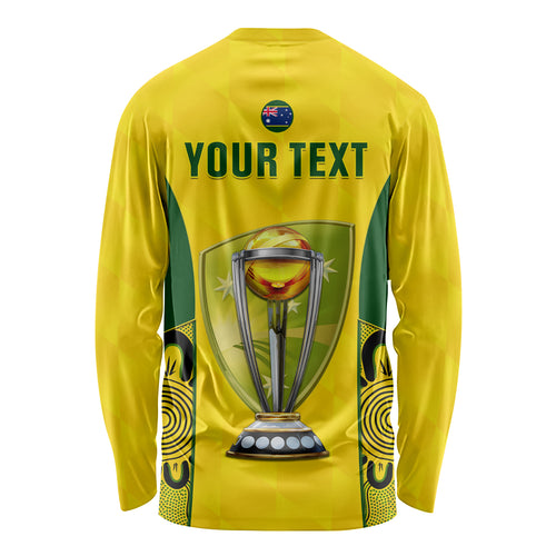 custom-australia-cricket-long-sleeve-shirt-world-cup-go-champions-2023-indigenous