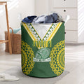 Avaiki Cook Islands Rugby Laundry Basket Kuki Airani Tatau Green - Aussie Hoodie
