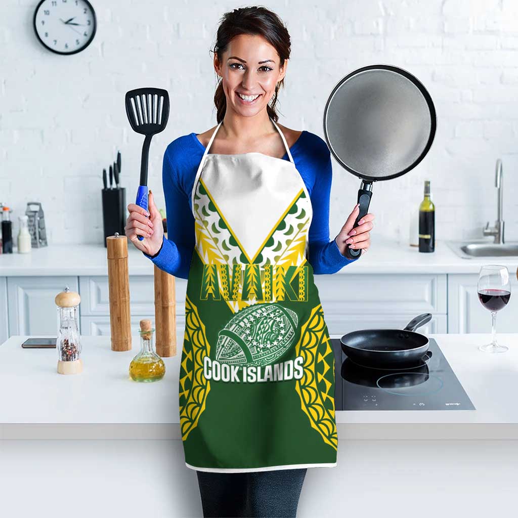 Avaiki Cook Islands Rugby Apron Kuki Airani Tatau Green - Aussie Hoodie