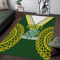 Avaiki Cook Islands Rugby Area Rug Kuki Airani Tatau Green - Aussie Hoodie