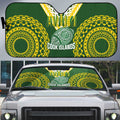 Avaiki Cook Islands Rugby Auto Sun Shade Kuki Airani Tatau Green - Aussie Hoodie