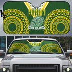 Avaiki Cook Islands Rugby Auto Sun Shade Kuki Airani Tatau Green - Aussie Hoodie