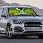 Avaiki Cook Islands Rugby Auto Sun Shade Kuki Airani Tatau Green - Aussie Hoodie