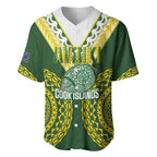 Custom Avaiki Cook Islands Rugby Baseball Jersey Kuki Airani Tatau Green - Aussie Hoodie