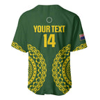 Custom Avaiki Cook Islands Rugby Baseball Jersey Kuki Airani Tatau Green - Aussie Hoodie