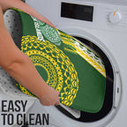 Avaiki Cook Islands Rugby Bathroom Set Kuki Airani Tatau Green - Aussie Hoodie