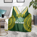 Avaiki Cook Islands Rugby Blanket Kuki Airani Tatau Green - Aussie Hoodie