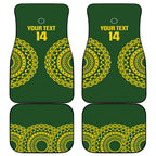 Custom Avaiki Cook Islands Rugby Car Mats Kuki Airani Tatau Green - Aussie Hoodie