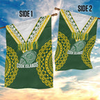 Avaiki Cook Islands Rugby Garden Flag Kuki Airani Tatau Green - Aussie Hoodie