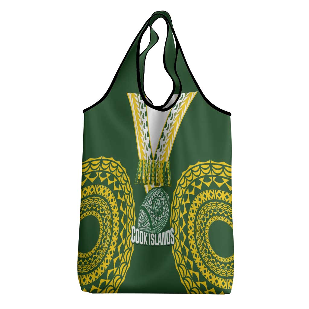 Avaiki Cook Islands Rugby Grocery Bag Kuki Airani Tatau Green - Aussie Hoodie