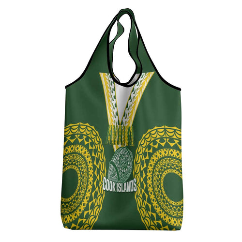 Avaiki Cook Islands Rugby Grocery Bag Kuki Airani Tatau Green - Aussie Hoodie