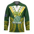 Custom Avaiki Cook Islands Rugby Hockey Jersey Kuki Airani Tatau Green - Aussie Hoodie