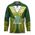 Custom Avaiki Cook Islands Rugby Hockey Jersey Kuki Airani Tatau Green - Aussie Hoodie