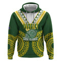 Custom Avaiki Cook Islands Rugby Hoodie Kuki Airani Tatau Green - Aussie Hoodie