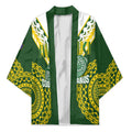 Custom Avaiki Cook Islands Rugby Kimono Kuki Airani Tatau Green - Aussie Hoodie