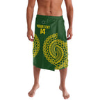 Custom Avaiki Cook Islands Rugby Lavalava Kuki Airani Tatau Green - Aussie Hoodie