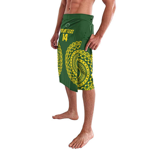 Custom Avaiki Cook Islands Rugby Lavalava Kuki Airani Tatau Green - Aussie Hoodie