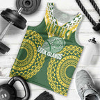 Custom Avaiki Cook Islands Rugby Men Tank Top Kuki Airani Tatau Green - Aussie Hoodie