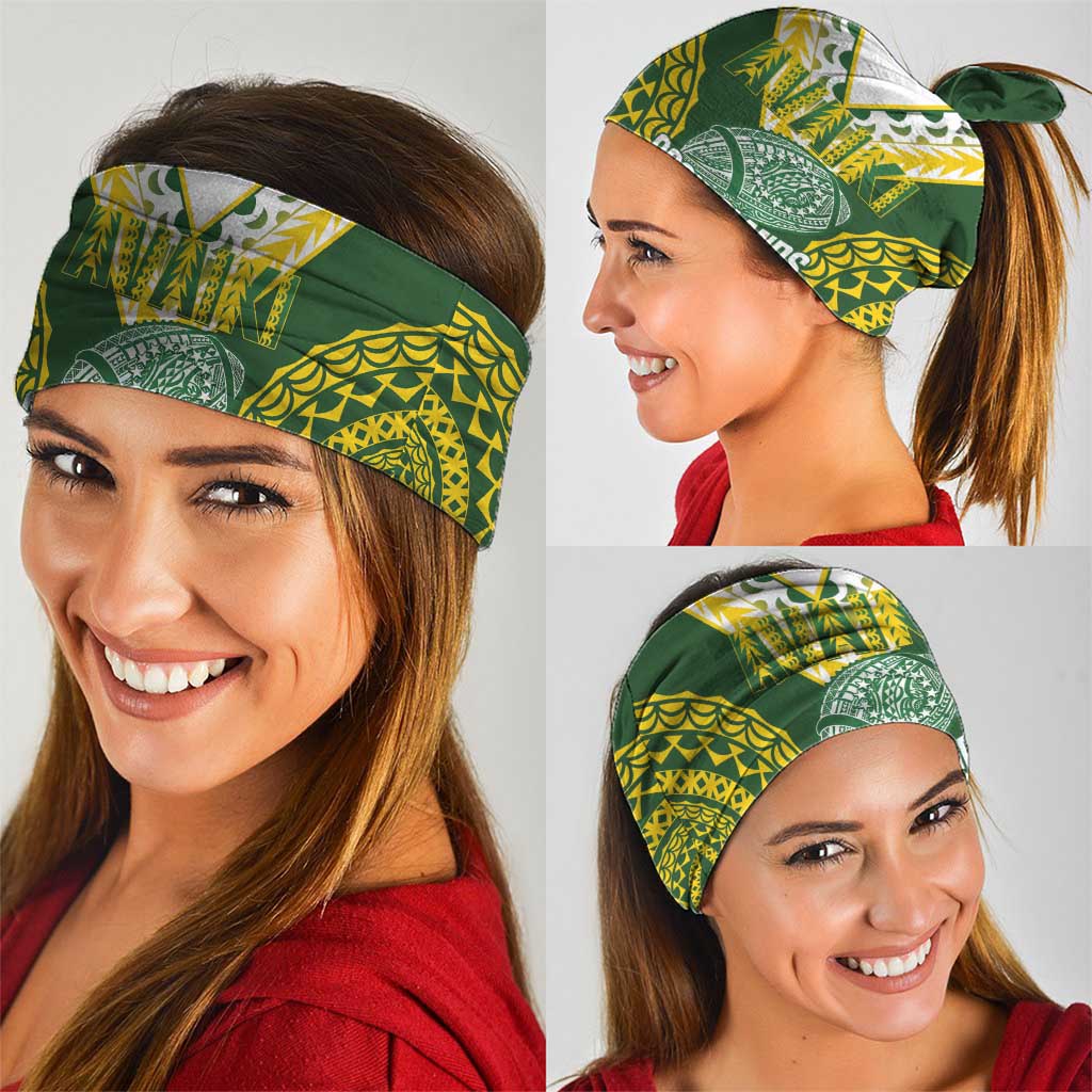 Avaiki Cook Islands Rugby Neck Gaiter Kuki Airani Tatau Green - Aussie Hoodie