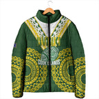Custom Avaiki Cook Islands Rugby Padded Jacket Kuki Airani Tatau Green - Aussie Hoodie