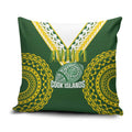 Avaiki Cook Islands Rugby Pillow Cover Kuki Airani Tatau Green - Aussie Hoodie
