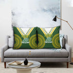 Avaiki Cook Islands Rugby Pillow Cover Kuki Airani Tatau Green - Aussie Hoodie