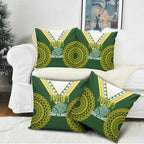 Avaiki Cook Islands Rugby Pillow Cover Kuki Airani Tatau Green - Aussie Hoodie