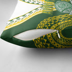 Avaiki Cook Islands Rugby Pillow Cover Kuki Airani Tatau Green - Aussie Hoodie