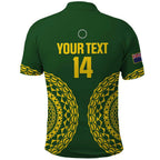 Custom Avaiki Cook Islands Rugby Polo Shirt Kuki Airani Tatau Green - Aussie Hoodie