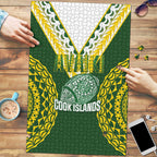 Avaiki Cook Islands Rugby Puzzle Kuki Airani Tatau Green - Aussie Hoodie