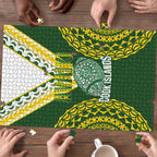 Avaiki Cook Islands Rugby Puzzle Kuki Airani Tatau Green - Aussie Hoodie