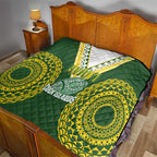 Avaiki Cook Islands Rugby Quilt Kuki Airani Tatau Green - Aussie Hoodie