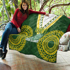 Avaiki Cook Islands Rugby Quilt Kuki Airani Tatau Green - Aussie Hoodie