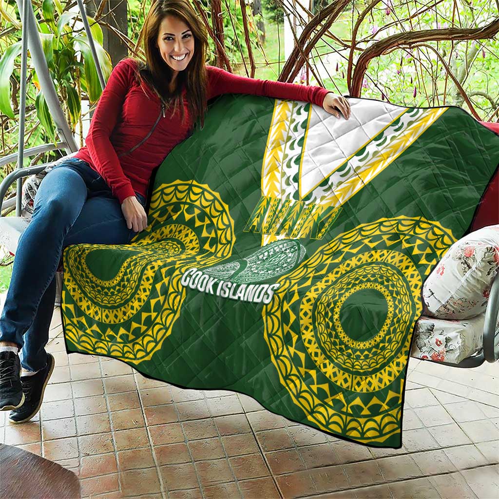 Avaiki Cook Islands Rugby Quilt Kuki Airani Tatau Green - Aussie Hoodie