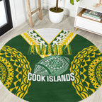 Avaiki Cook Islands Rugby Round Carpet Kuki Airani Tatau Green - Aussie Hoodie