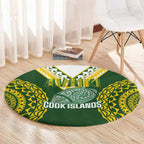 Avaiki Cook Islands Rugby Round Carpet Kuki Airani Tatau Green - Aussie Hoodie