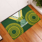 Avaiki Cook Islands Rugby Rubber Doormat Kuki Airani Tatau Green - Aussie Hoodie