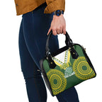 Avaiki Cook Islands Rugby Shoulder Handbag Kuki Airani Tatau Green - Aussie Hoodie
